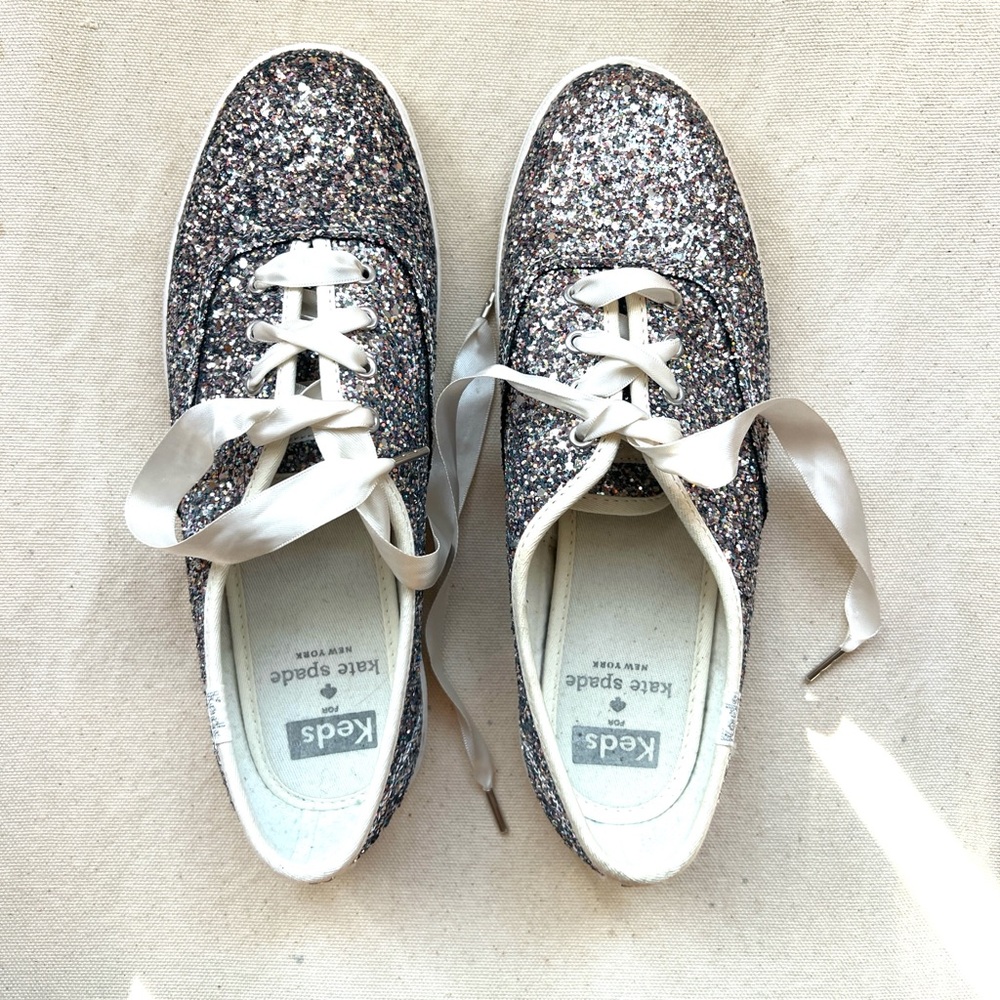 kate spade Glitter Low-Top Sneakers in Multi-Color